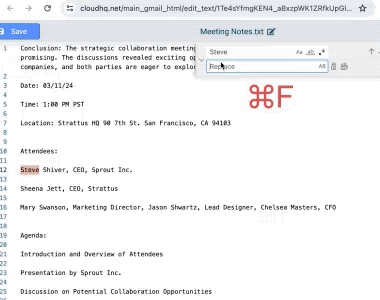 Batch Editing with Search and Replace Function